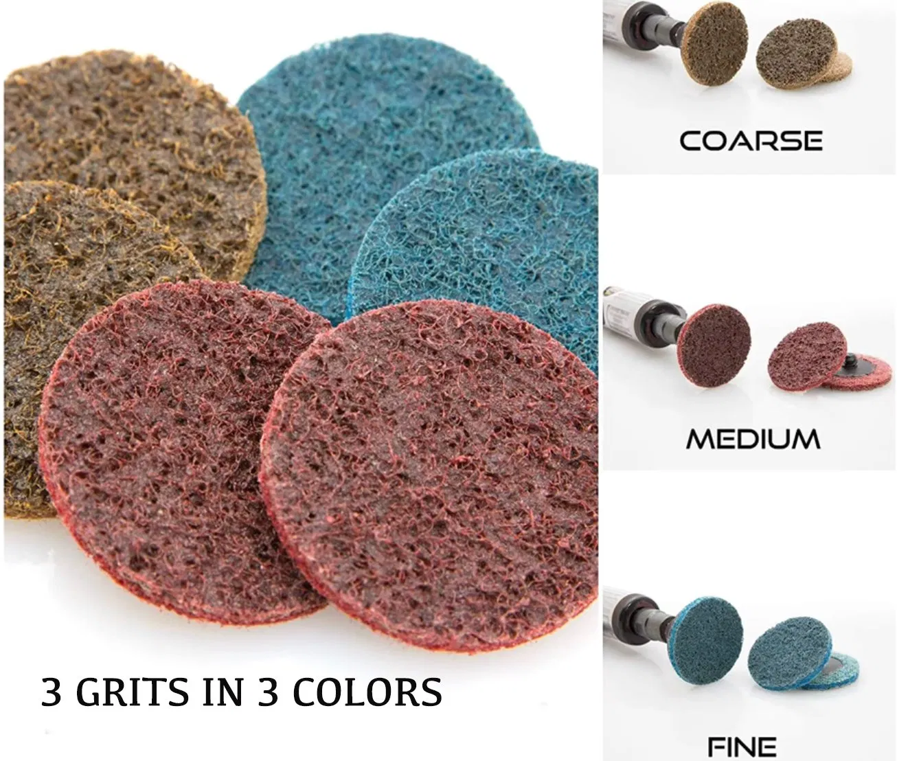 Nylon Fiber Surface Conditioning Disc with Quick Change R-Backing