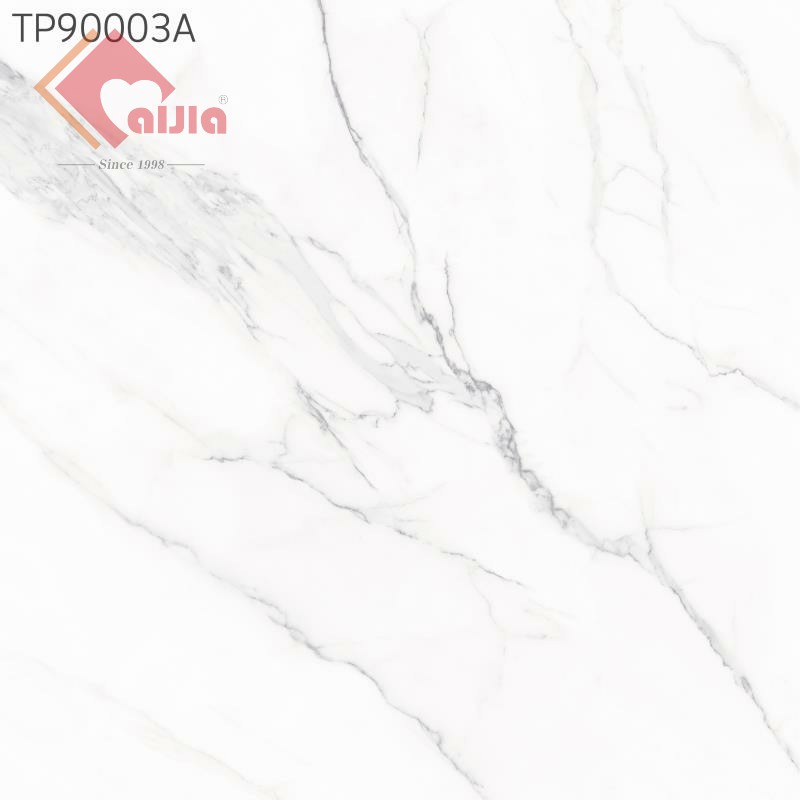 900X900mm Marble Polished Glazed Porcelain Tile of Carrara White in Size