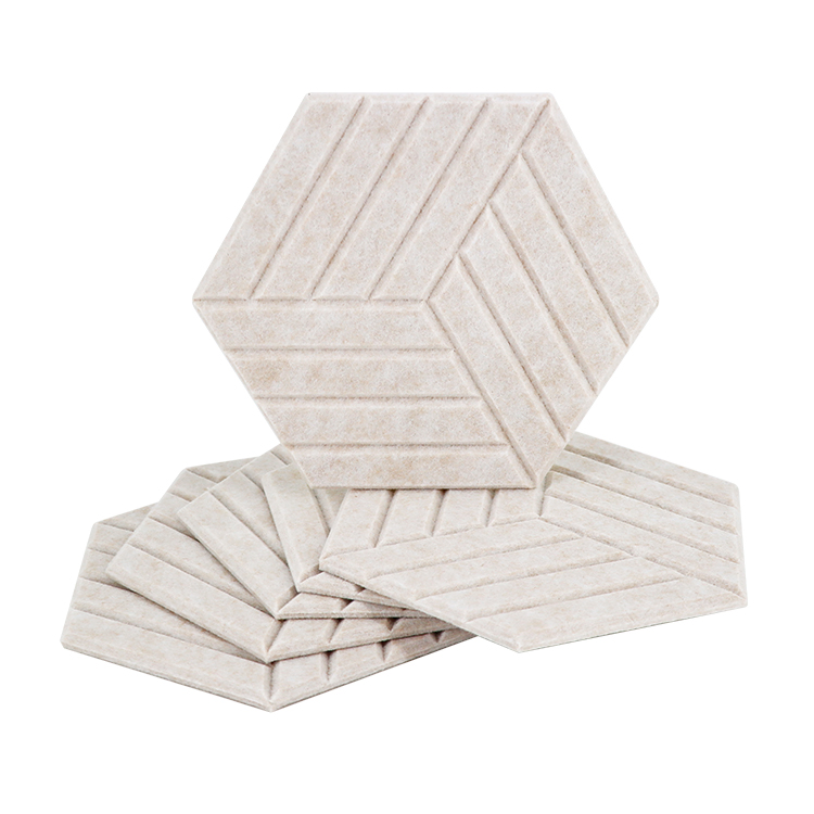 Sound Absorption Pet Acoustic Panels Polyester Fiber Acoustic Panels Slat Acoustic Panel Interior Decor Living Room Bedroom