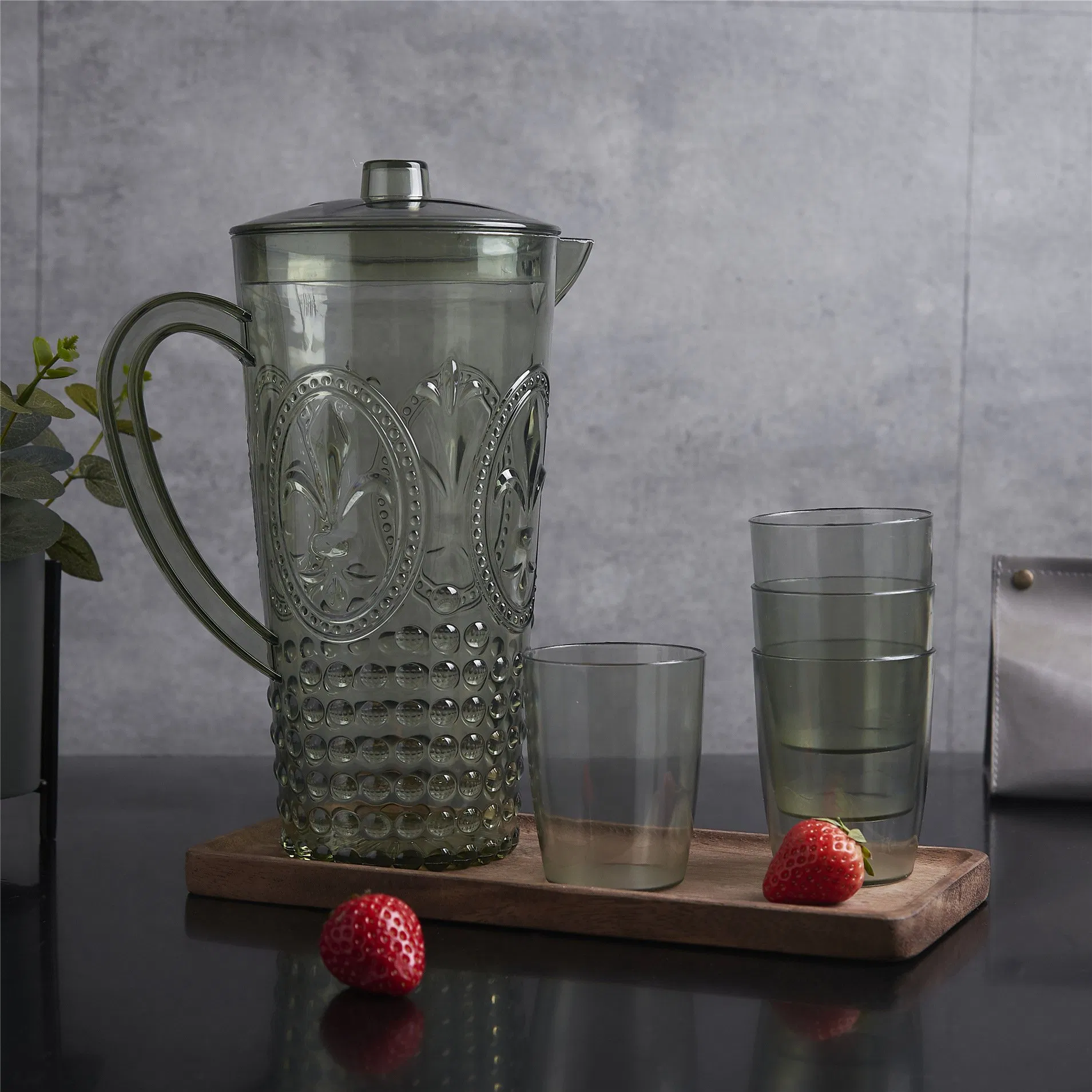 2500ml Clear Color PS Plastic Water Kettle for Home