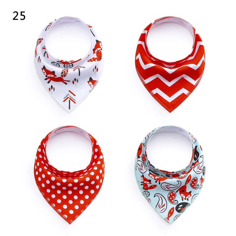 0140 Saliva Towel Baby Bib Fleece Cotton Triangle Towel Spring and Autumn