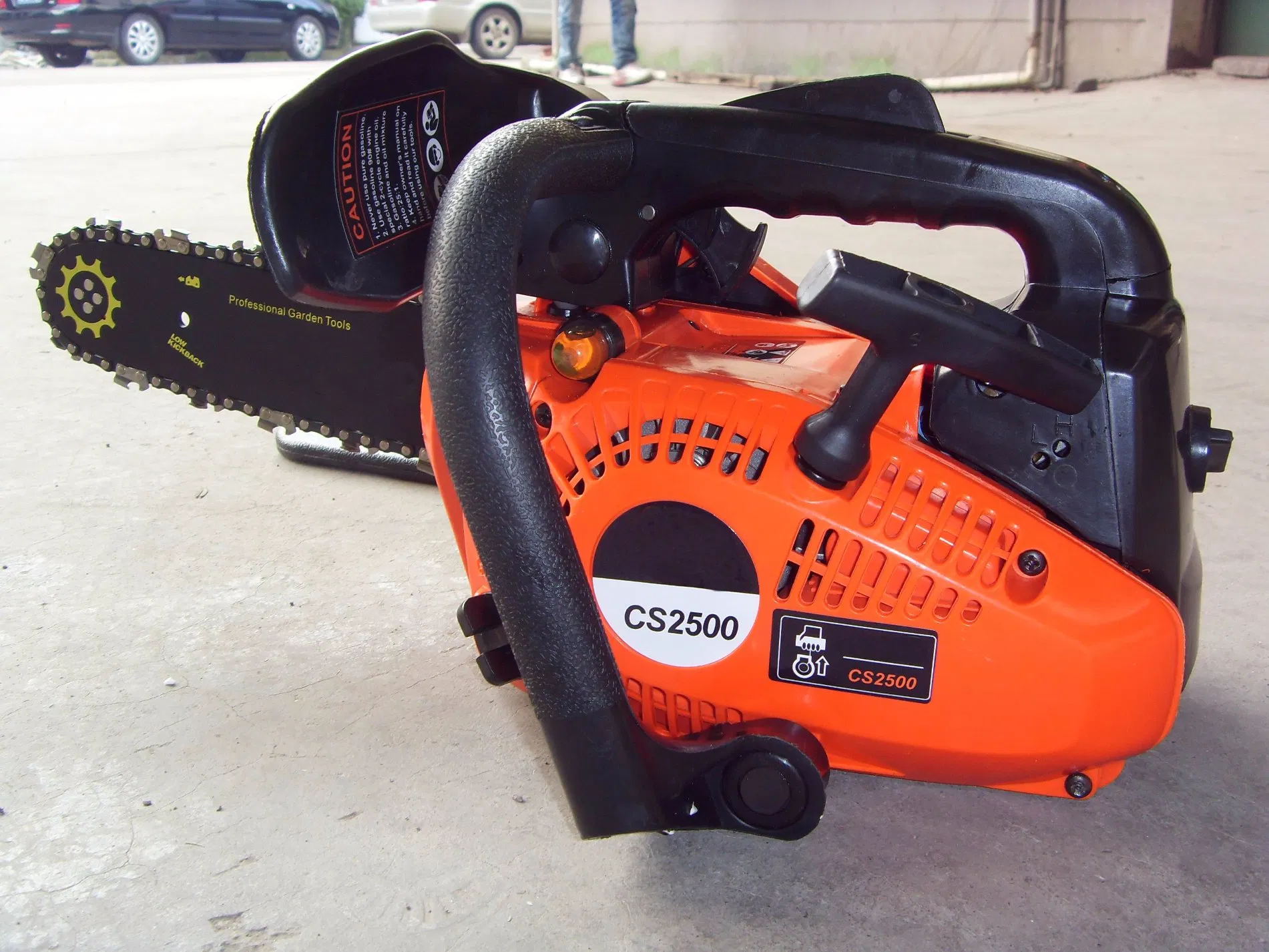 High Quality 25.4cc Top Handle Gasoline 2500 Chainsaw, Oil Saw, Timber Saw Power Chainsaw