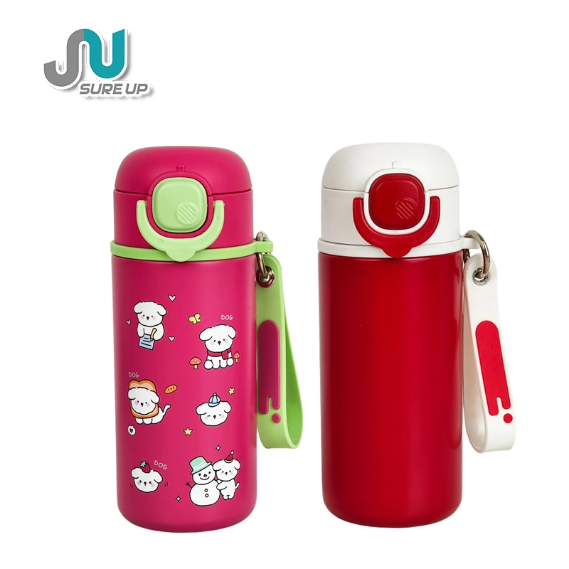 Детская термокружка с мультяшным принтом, 350 мл