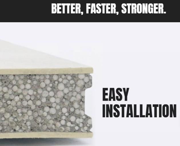 Heat Preservation Saudi Arabia 4 Hours Fireproof EPS Cement Wall Panel