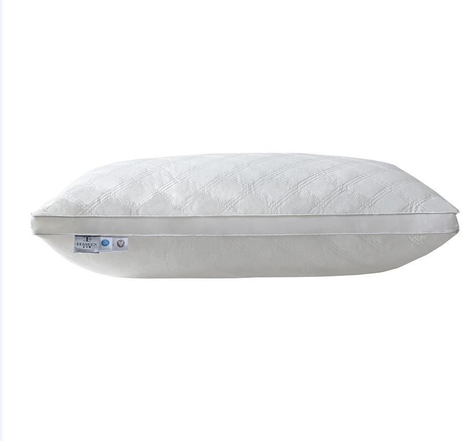 Custom Logo Healthy Sleep 5 Star Hotel Pillow White Microfiber Pillow