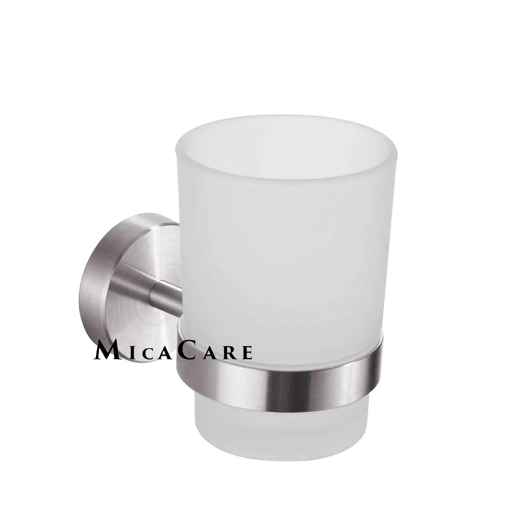 Stylish Bathroom Toothbrush Cup with Smooth Rim and Stability