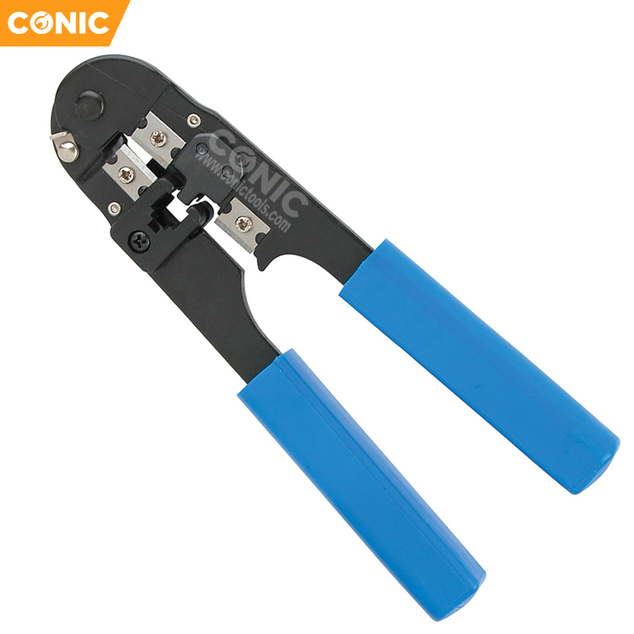 Multi-Functional Spring Crimping Pliers with Cutter for 4p/6p/8p Terminals