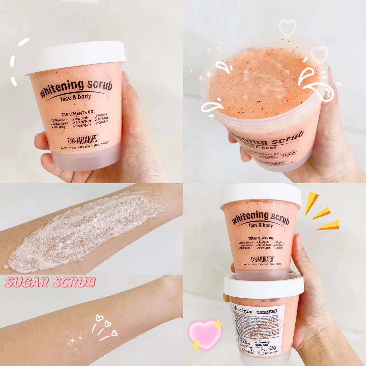 Body Scrub Skin Care Exfoliating Whitening Brightening Scrub Body Salt