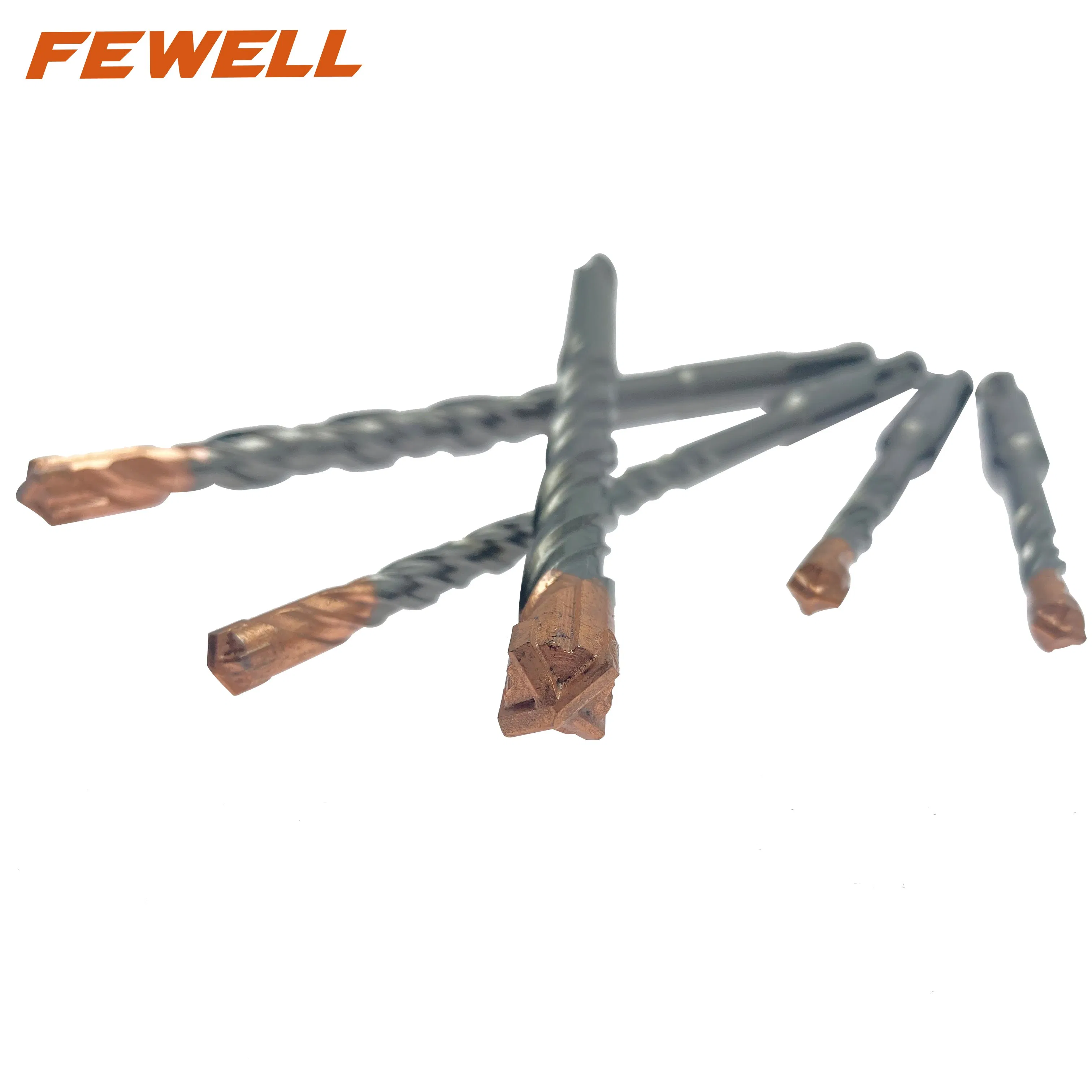 Premium Grade 5PCS SDS Plus Cross Tip 6X110mm 6.5X110mm 6.5X160mm 10X160mm 12X160mm Electric Rotary Hammer Drill Bits Set for Concrete Granite