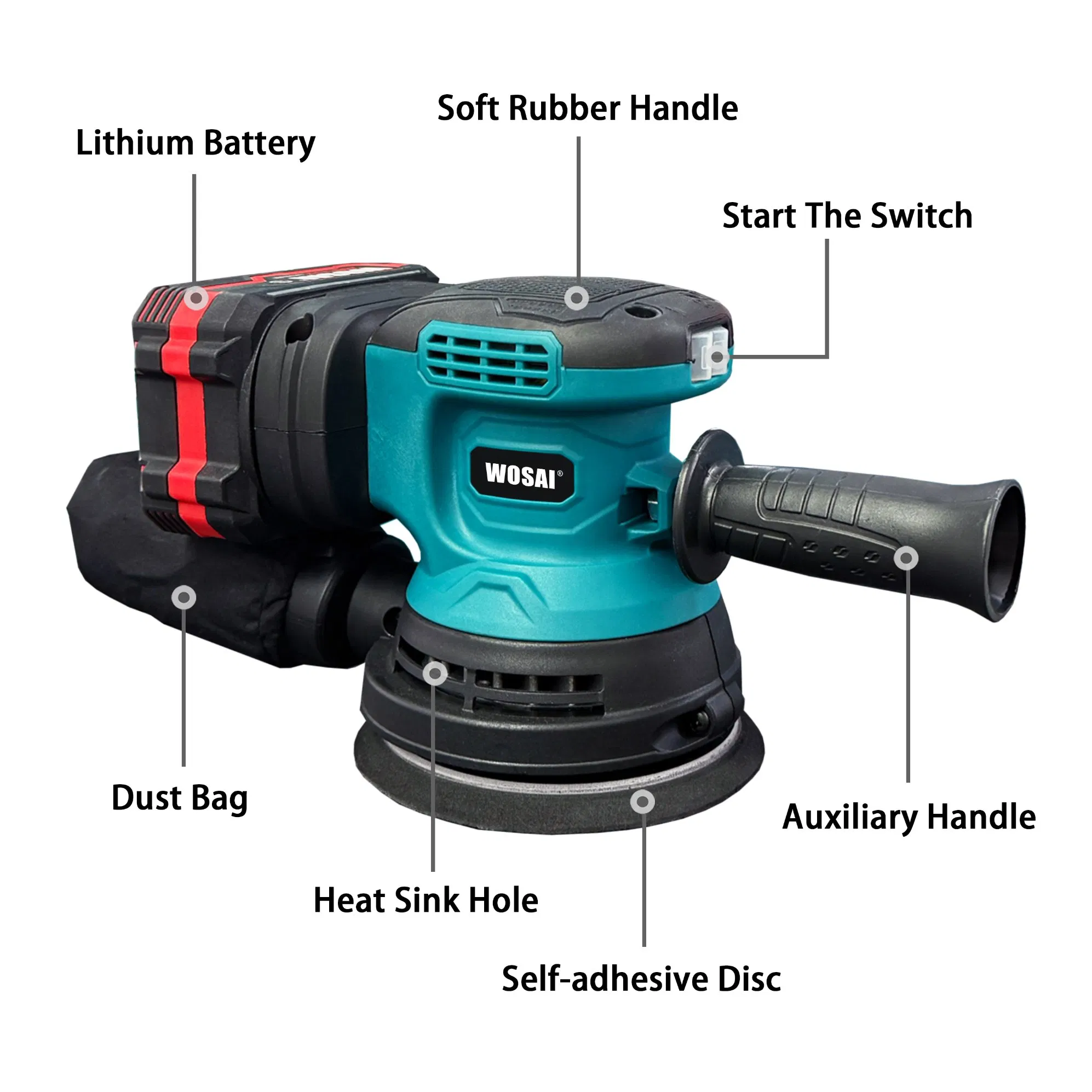 Lithium Electric Brushless Round Polishing Machine