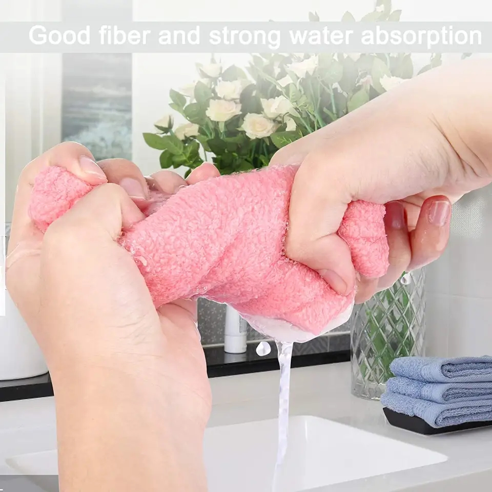Adjustable Plush Weft Knitting Super Absorbent Soft Thickened Microfiber Dry Shower Cap