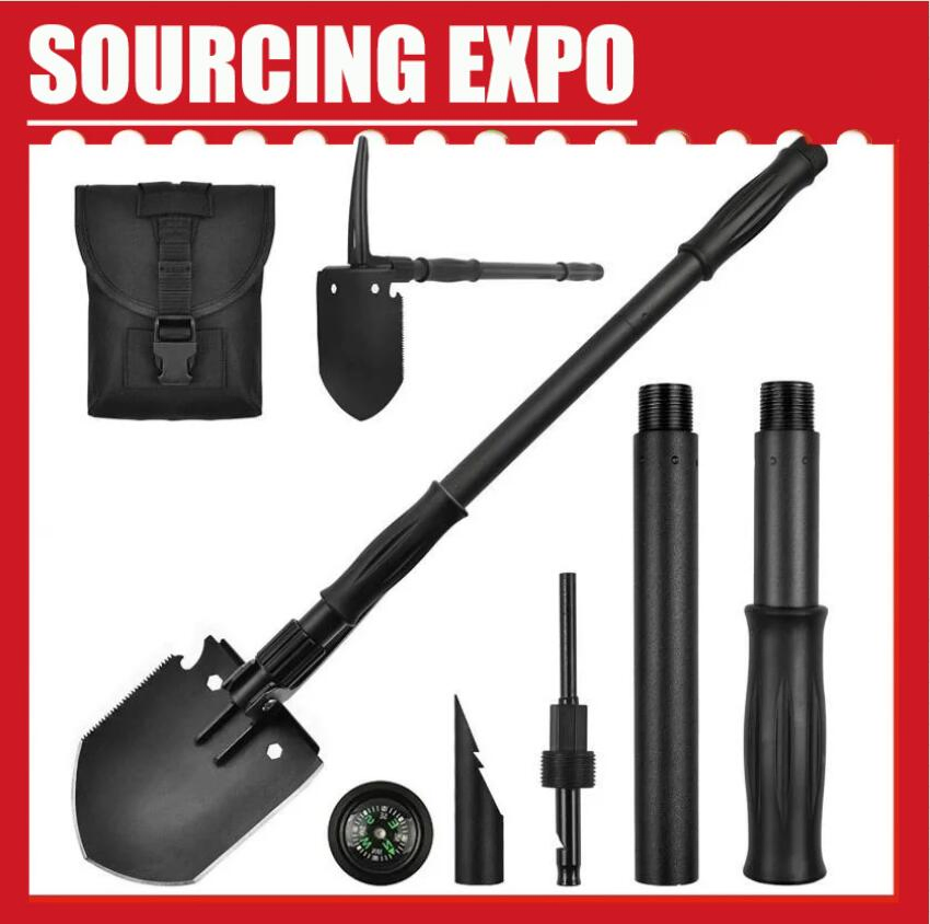 Portable Garden Outdoor Car Digging Folding Camping Multi-Function Survival Garden Steel Shovel