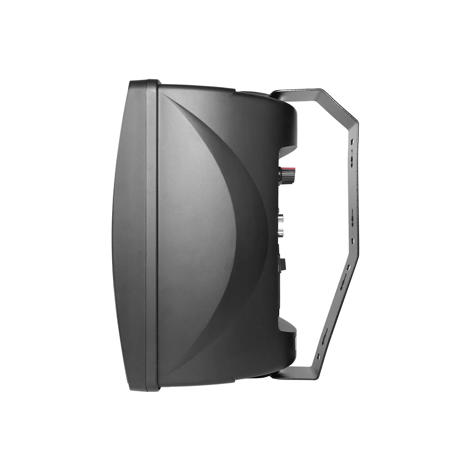 2*20W Class D 5 Inch Active Wall Mount Amplifier Speaker Pair with RCA Line in/out Microphone for PA Smart Home Audio System