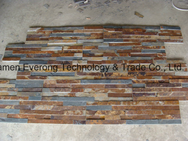 Natural Rusty Culture Stone Wall Cladding Slate for Decoration
