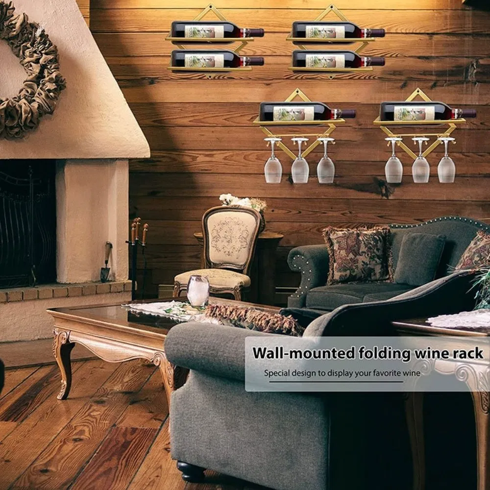 Настенная полка для вина на 2 бутылки Ez28669