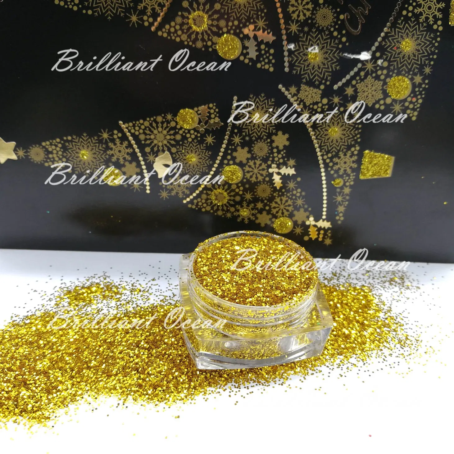 Fine Acrylic Glitter Pigment Powder for Nail Art Tips Design