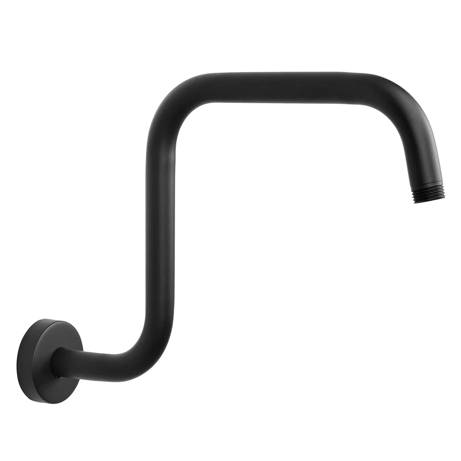 Stainless Steel S Shaped Curved Gooseneck Ceiling Wall Mounted 24 500mm Rainfall Rain Head Shower Arm