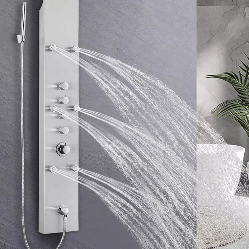 Multifunction Shower Panel Stainless Steel Shower Column Massage Panel Shower of Bathroom