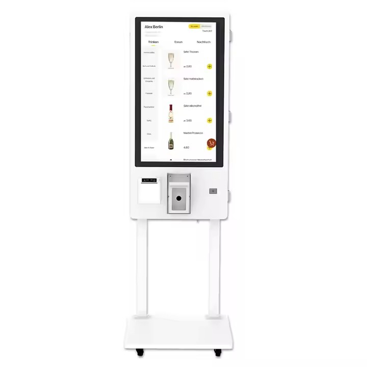 Payment Kiosk Self Ordering Kiosk in Restaurant Cash POS Order Number Wall-Mounting Interactive Self Service Kiosk