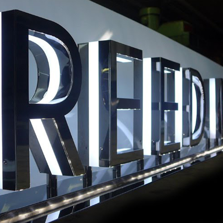 Acrylic Lighting Letters Signboard LED Back Side Mini Signage
