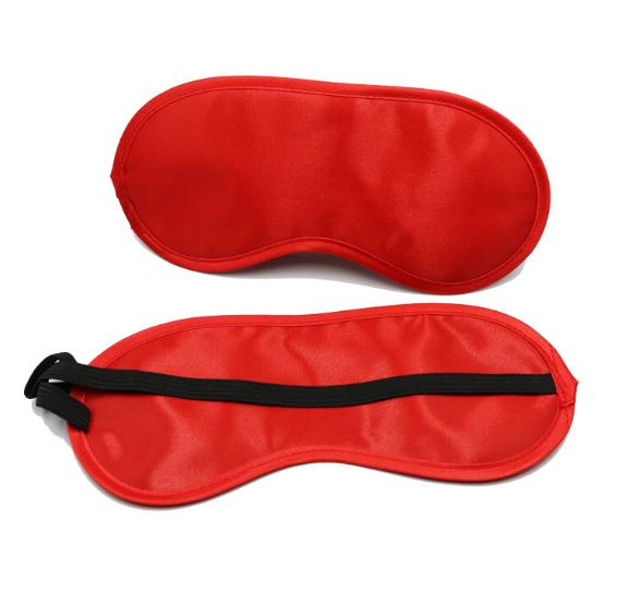 Custom Satin Sleep Eye Mask Solid Color Light Eye Shade for Travel and Work
