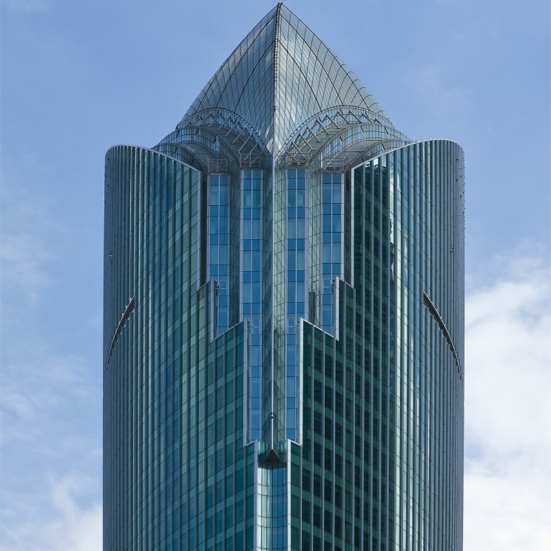 Durable Metal Aluminum Curtain Wall with Glazing and Aluminum Profiles for Commercial and Residential Buildings