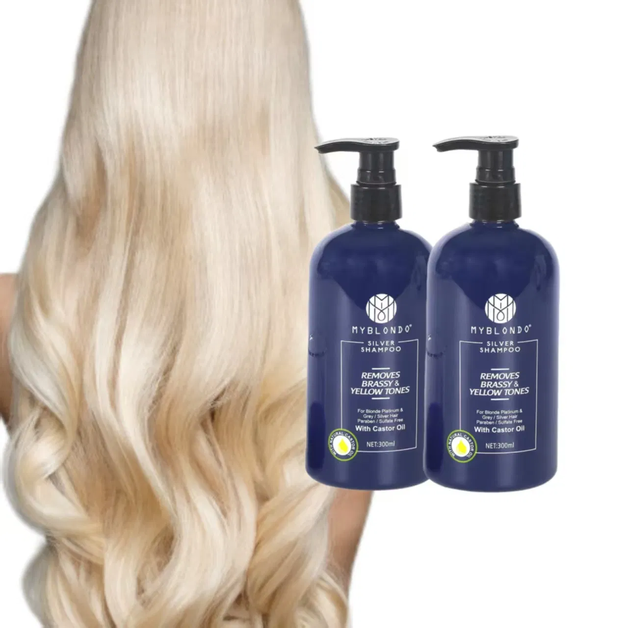 New Package Wholesale Custom Logo 280ml 300ml Purple Shampoo Brands