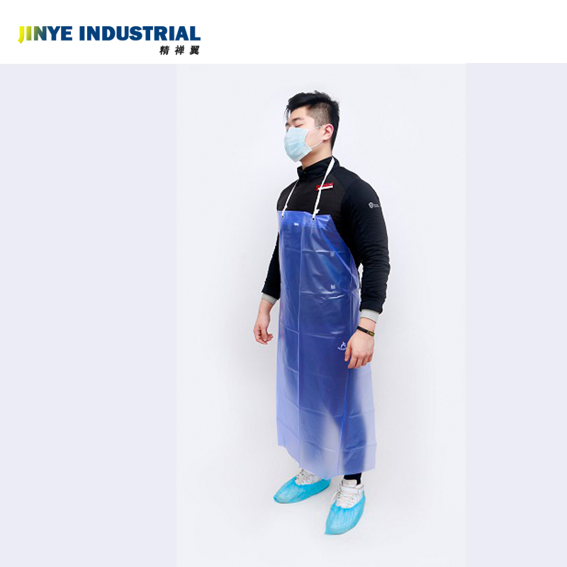 Waterproof Aprons White Plastic PVC for Cleaning Daily Cleaning Custom
