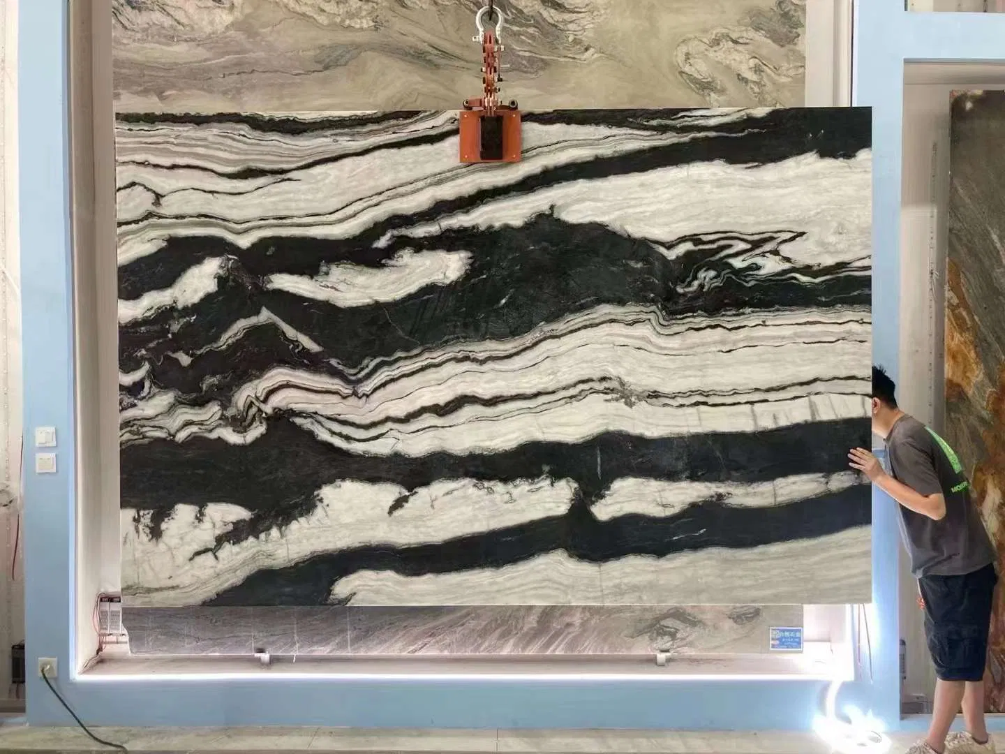 Beautiful Panda White Natural Marble Block Slab for Home Design