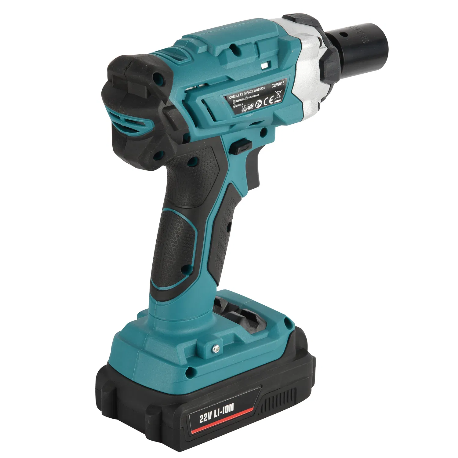 18V 1/2" Li-ion Drive Compact Cordless Impact Wrench with LED Light Soft Grip