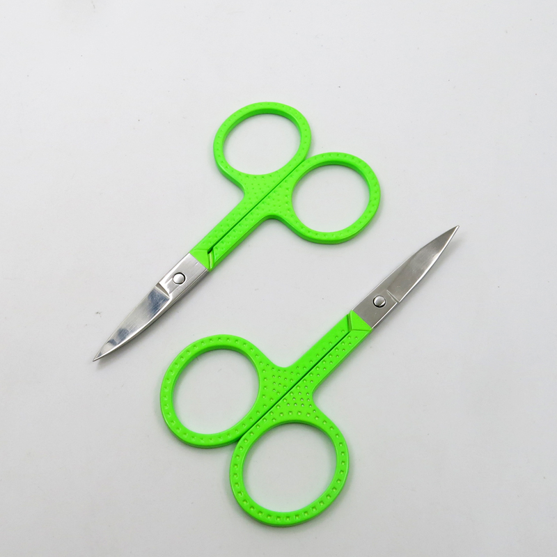 Stainless Steel with Multi Color Cuticle Manicure Scissors for Eyebrow Hair Trimming Beauty Makeup