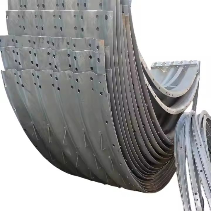 Corrugated Structure Anti-Deformation - Galvanized Steel Culvert, Quick-Installation Pressure-Resistant Corrugated Pipe for Railway Culvert