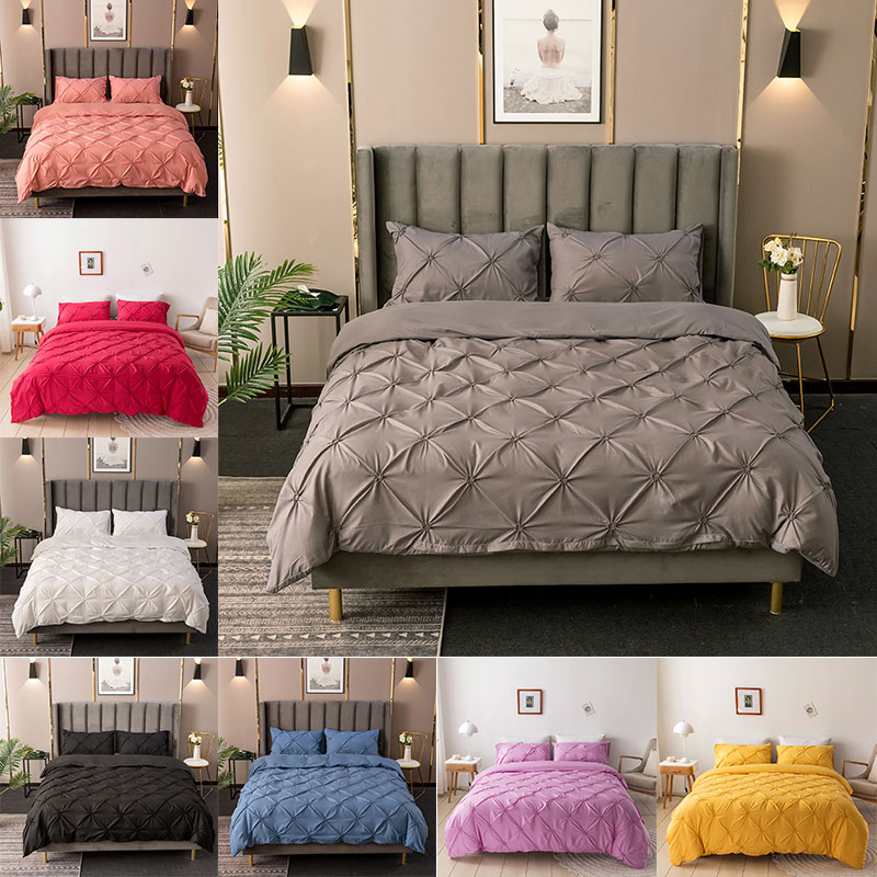 Custom Luxury Polyester Duvet Bedding Set Hotel Design Quilt Bedding Set 3PCS