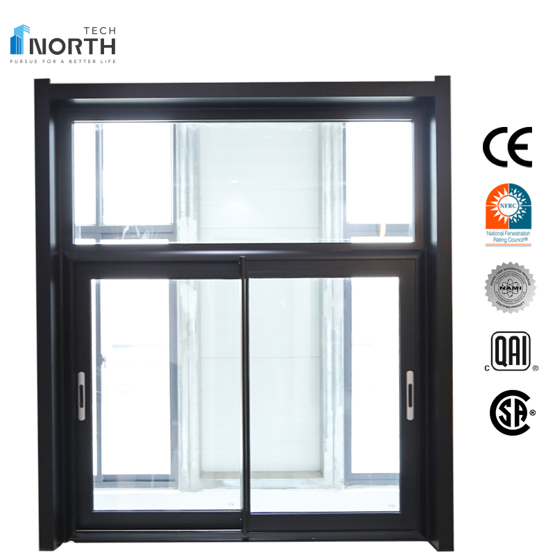 Impact Windows Double Tempered Heat Insulated Glass Window Grill Design PVC UPVC Sliding Sash Window Price List