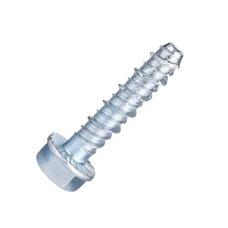 High Quality Hex Flange Concrete Steel Screws Coarse Tapping Screws Carbon Steel and Stainless Steel Galvanized