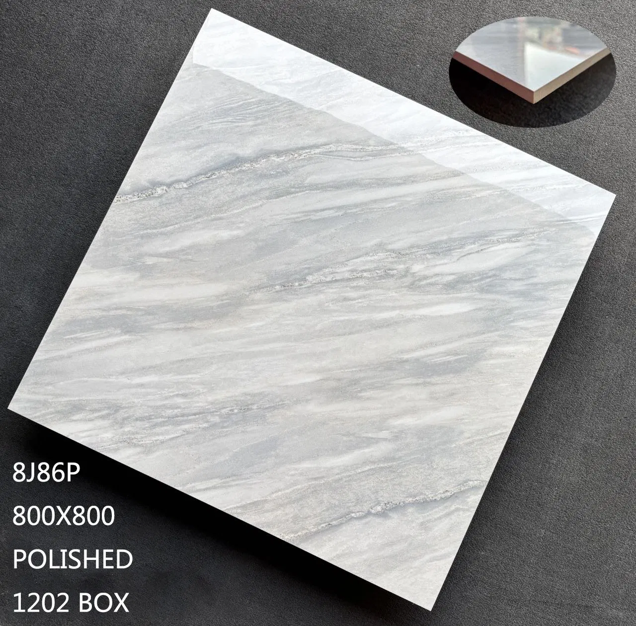 Modern Marble Effect Promotion Stock 104 Polished Porcelain Glazed Floor Wall Tile