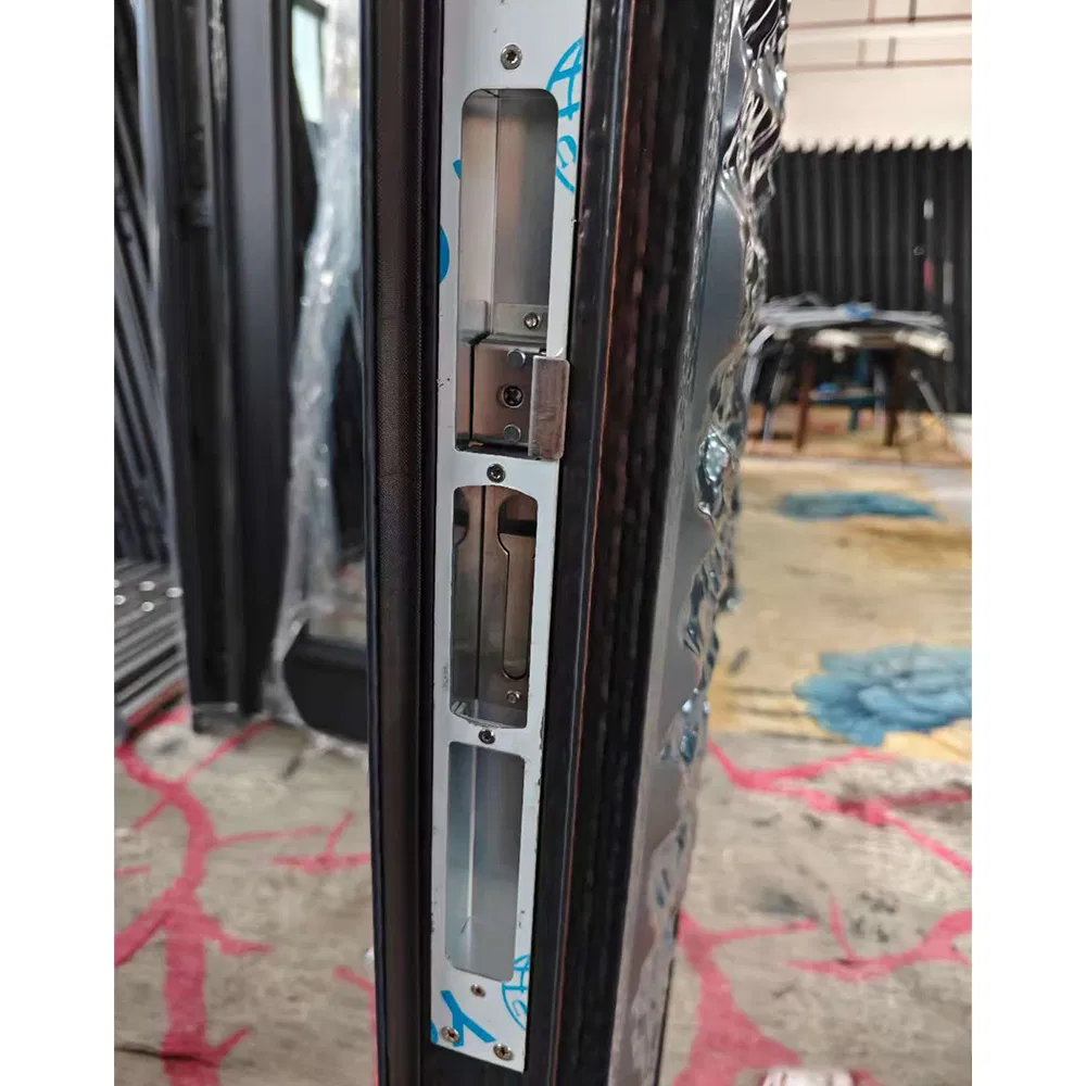 Modern Iron Door with Exaggerated Antique Copper Finish for African Villa Entrance