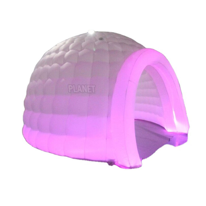 Outdoor Inflatable Party Round Igloo Dome Tent with LED Lighting
