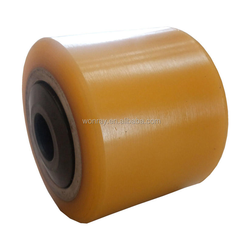 Front Jack Pallet Wheel Size 70X80 Polyurethane Wheel 70*80 Electric Forklift Solid Load Tire