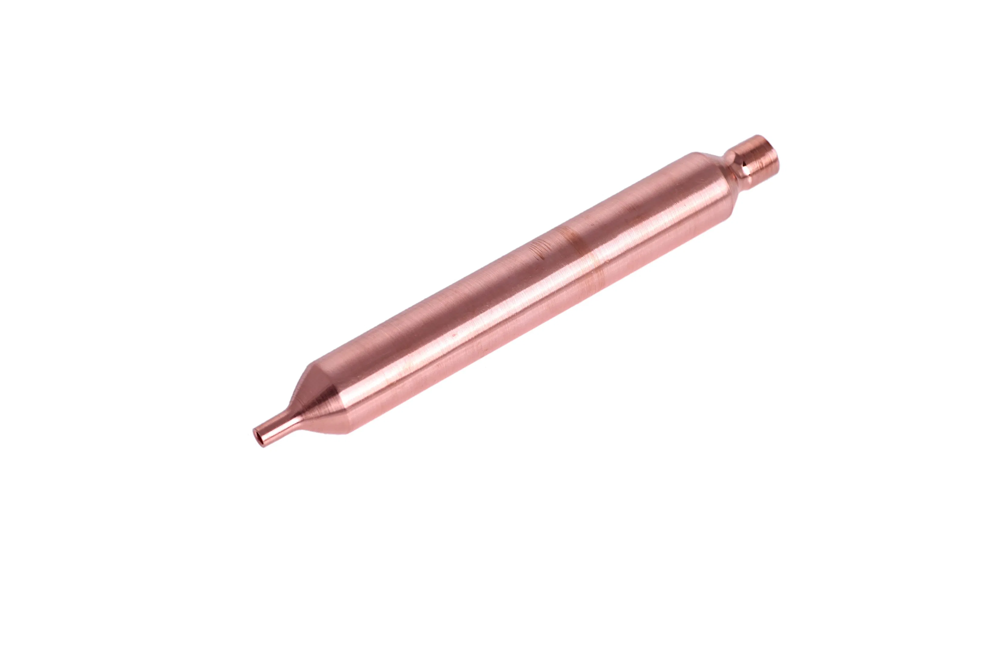 Round Flat Head AC Parts Hollow Copper 19mm Filter Drier