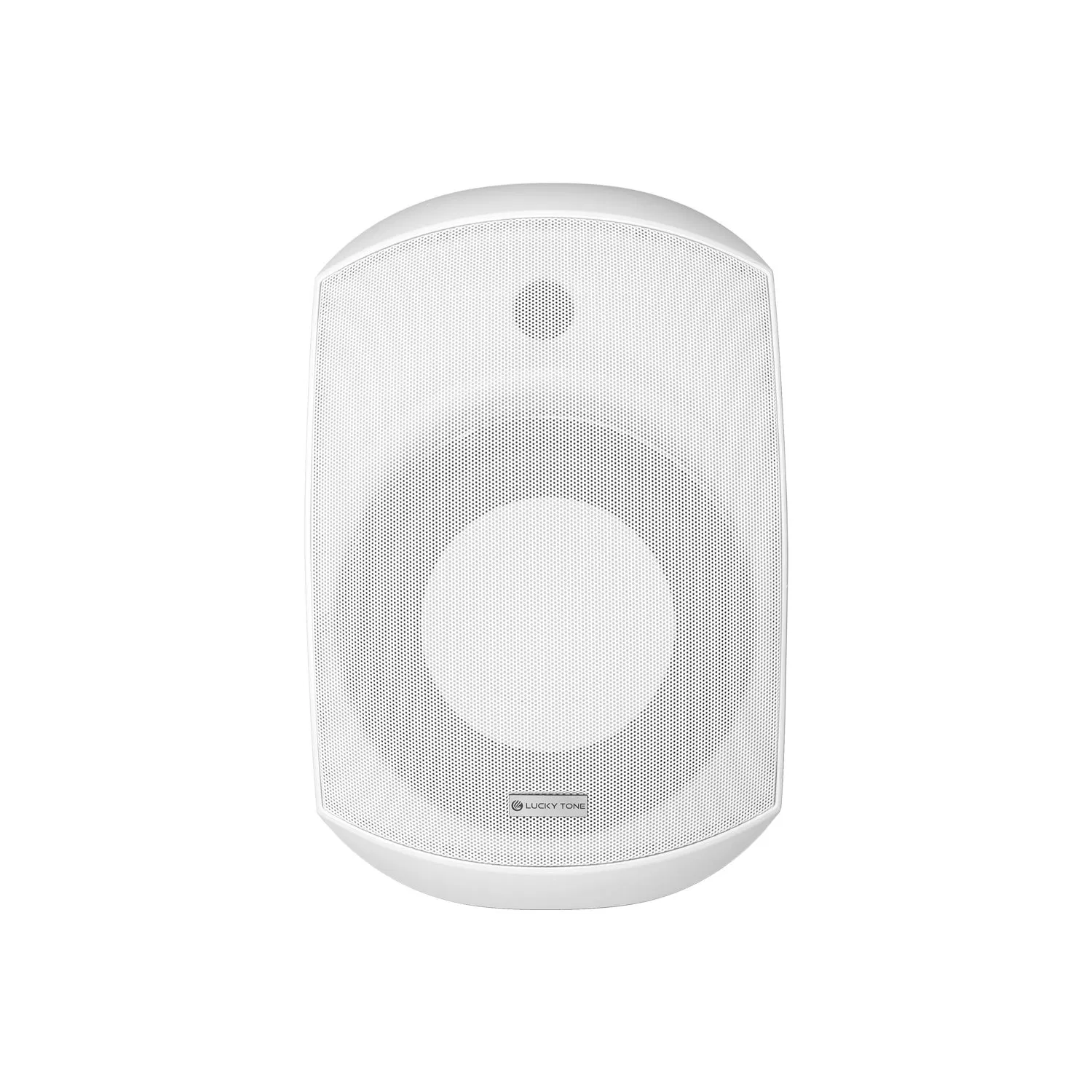 White 120W 8-Inch Indoor Wall Mount Subwoofer and Black Optional