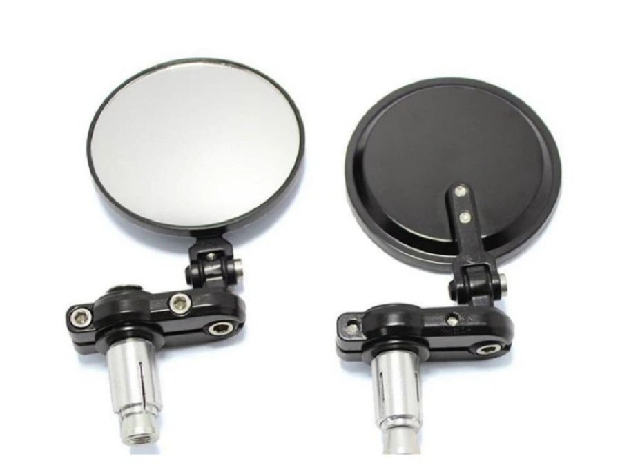 Круглые складные зеркала на руль мотоцикла