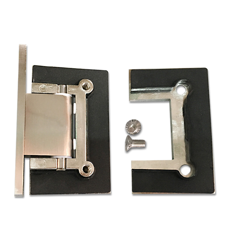 Brushed Nickel Wall Mount Full Back Plate Standard Hinge Wholesale Shower Room Accessory