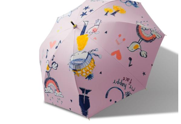 New Straight Stick Vinyl Umbrella