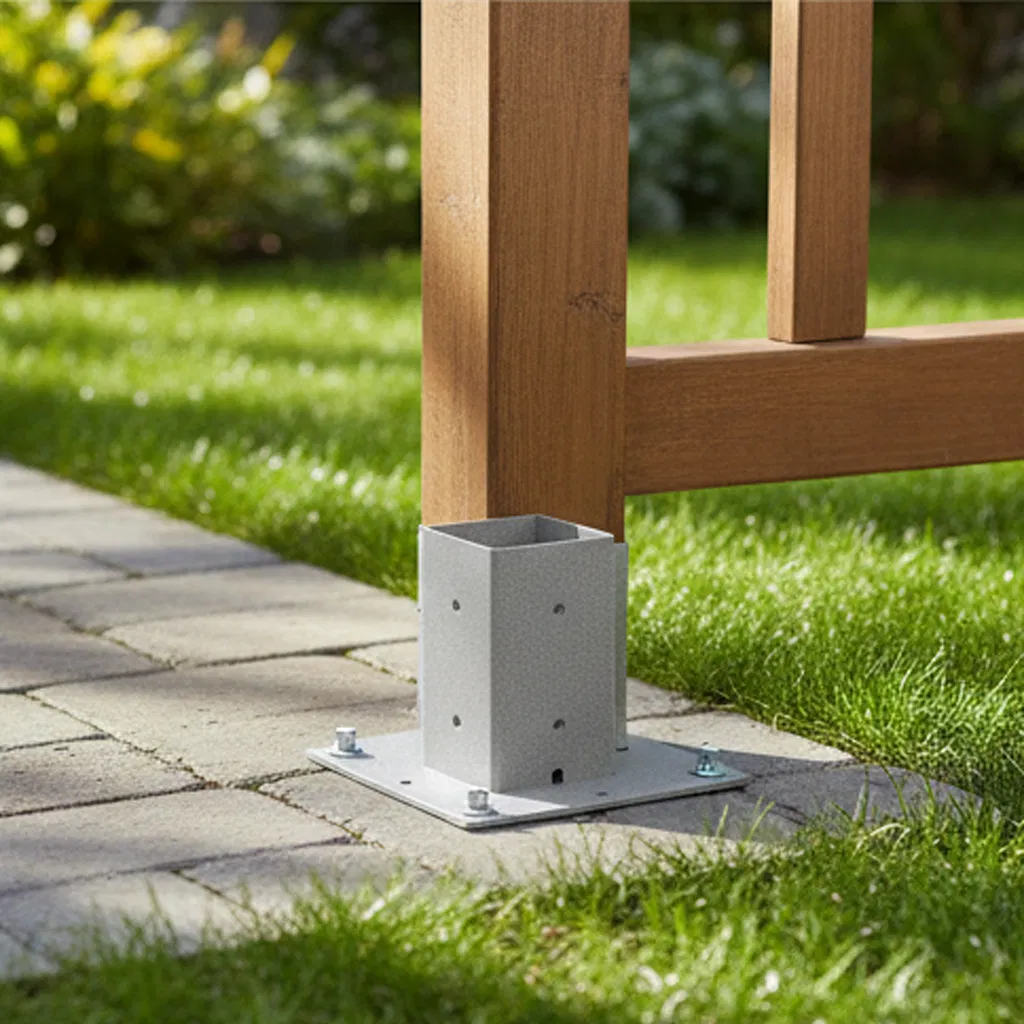 Почтовый ящик на стойке, оцинкованная сталь, порошковое покрытие