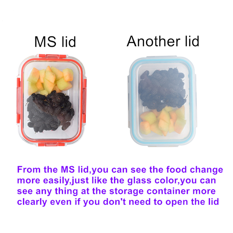 Borocilicate Glass Food Container Set/Oven Safe Glass Food Container Storage