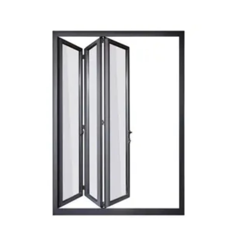 Foldable Accordion Sliding Glass Folding Bi-Folded Style Windows