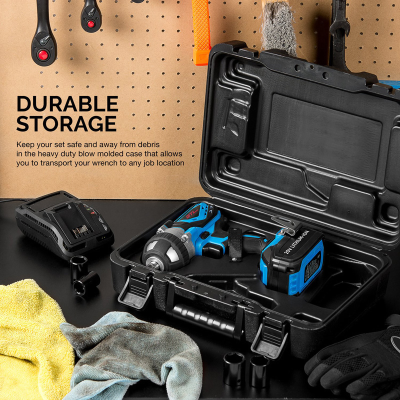 Industrial Power Tools Brushless Motor Lithium Cordless Impact Wrench (CDW006)