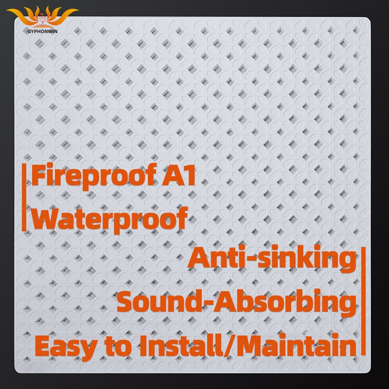 Acoustic Ceiling Gypsum Board Fireproof Gypsum Ceiling Board