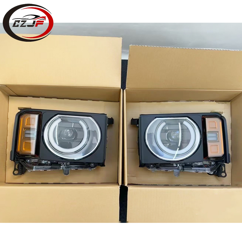 Передняя фара круглая LED для Toyota Land Cruiser Prado 2023-2025